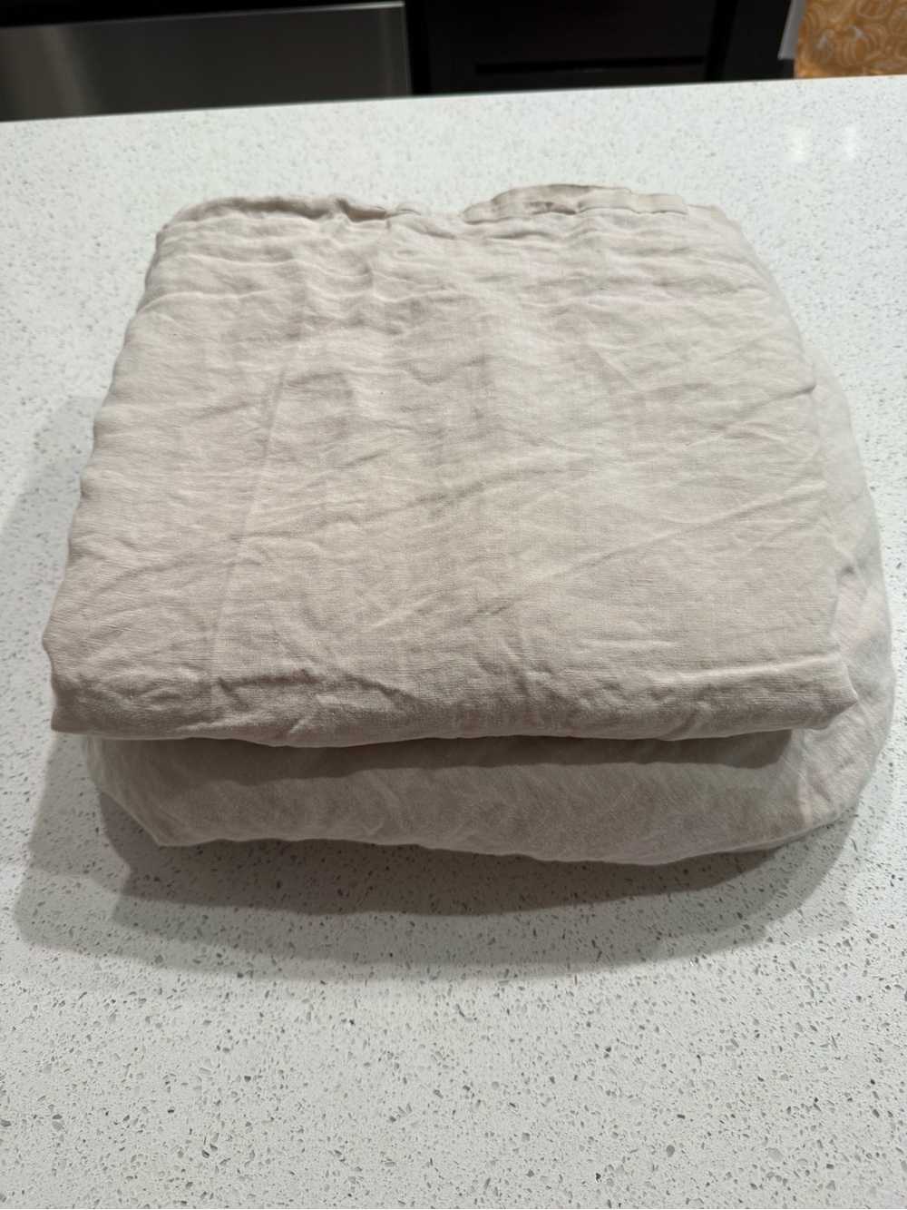 CULTIVER Queen Linen Sheet set  in Light Beige - Picture 2 of 13